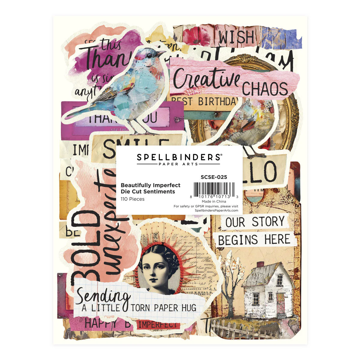 Beautifully Imperfect Die Cut Sentiments - 110 pc - Image 9