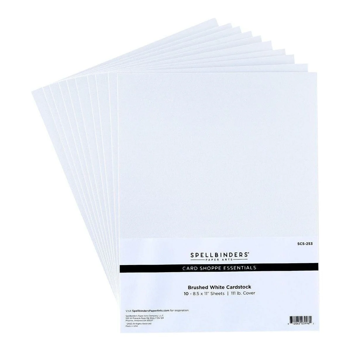 Brushed White Cardstock - 8.5 x 11" Cardstock - Image 4