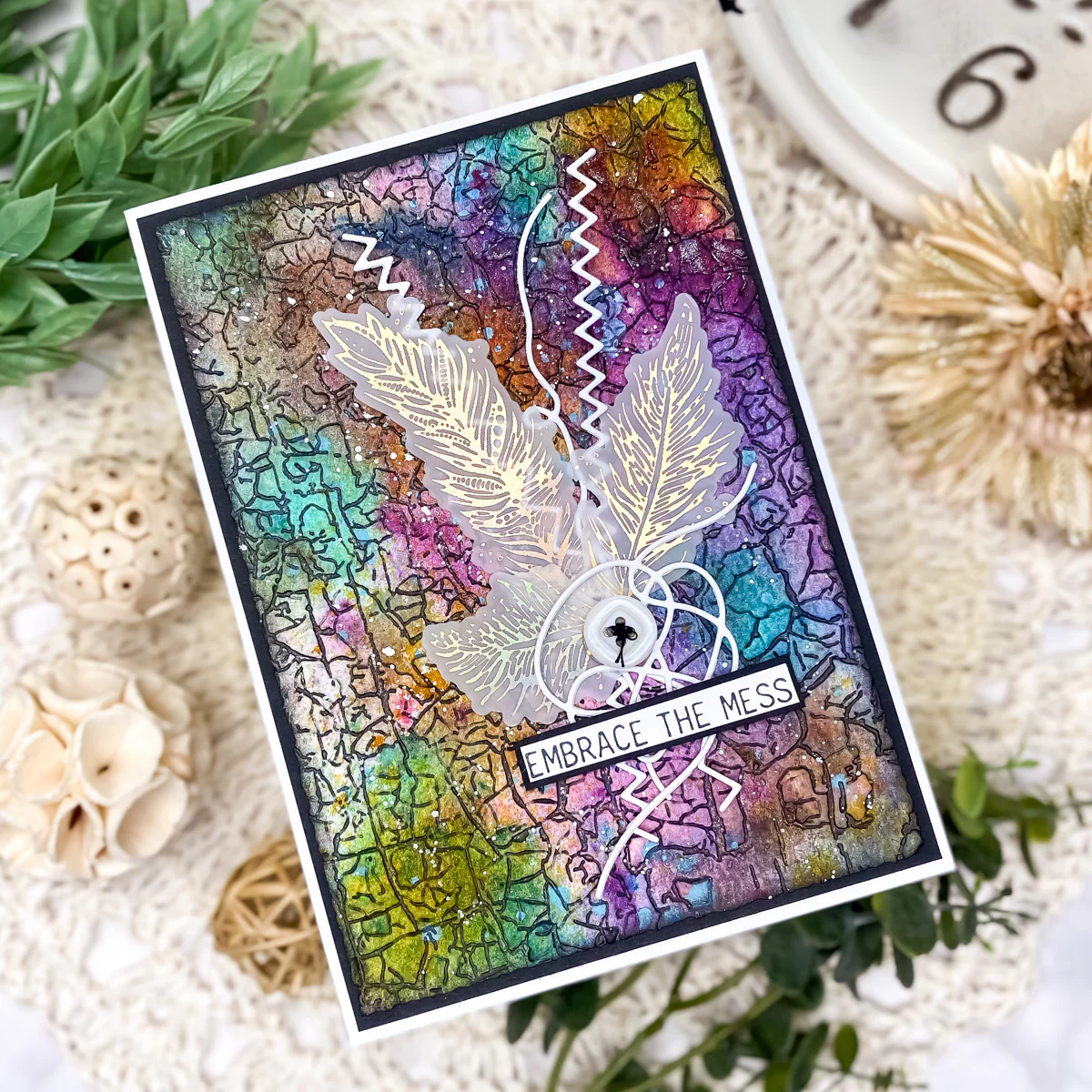 Crackle Paint 3D Embossing Folder - Image 3