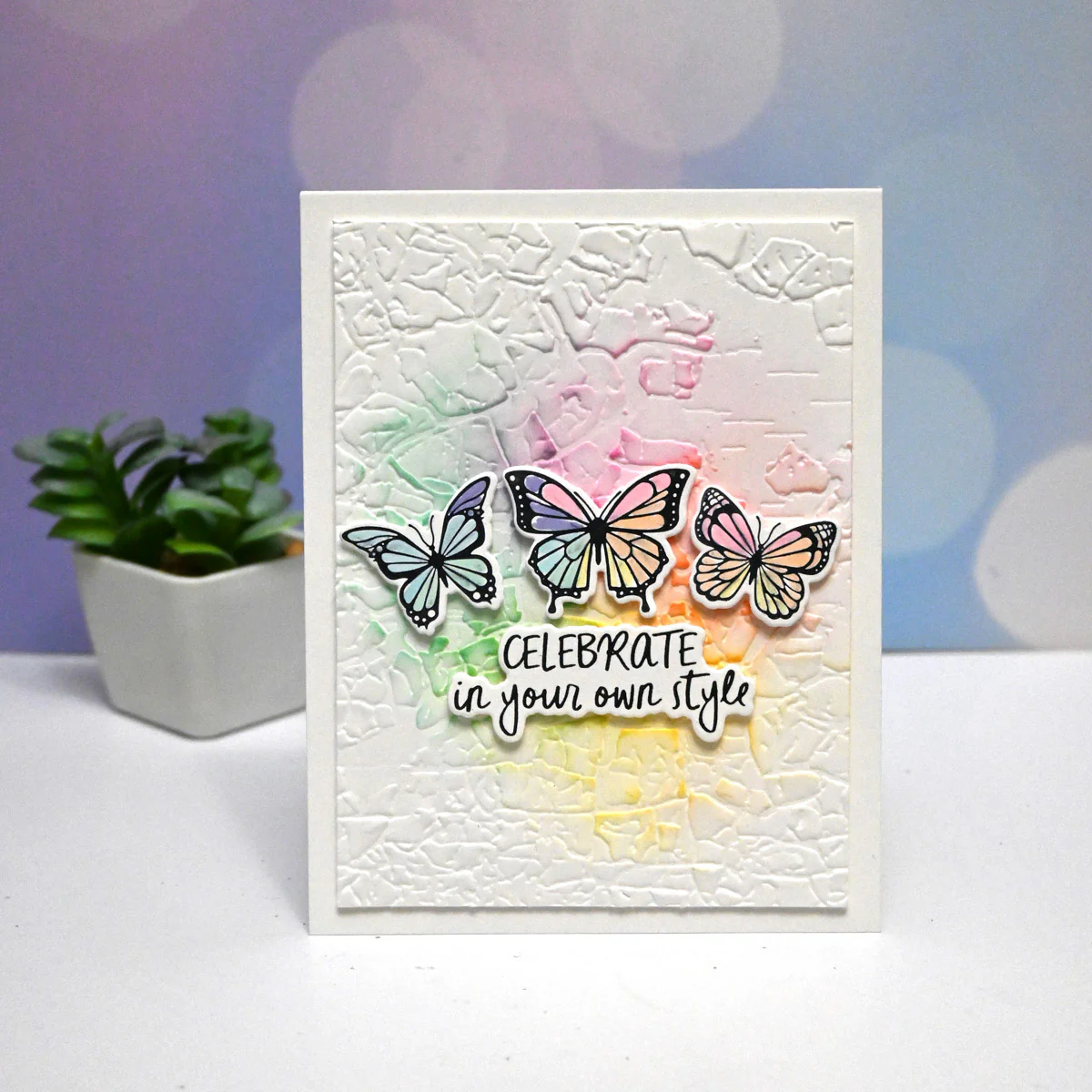 Crackle Paint 3D Embossing Folder - Image 4