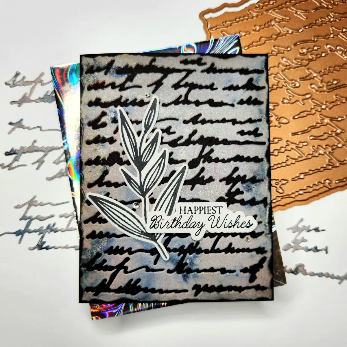 Deckled Edge Script Etched Dies - Image 6