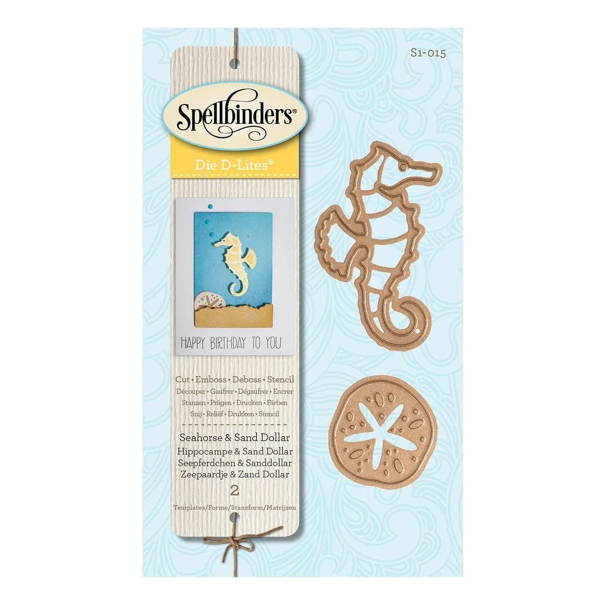 Die D-Lites Seahorse & Sand Dollar Etched Dies - Image 5