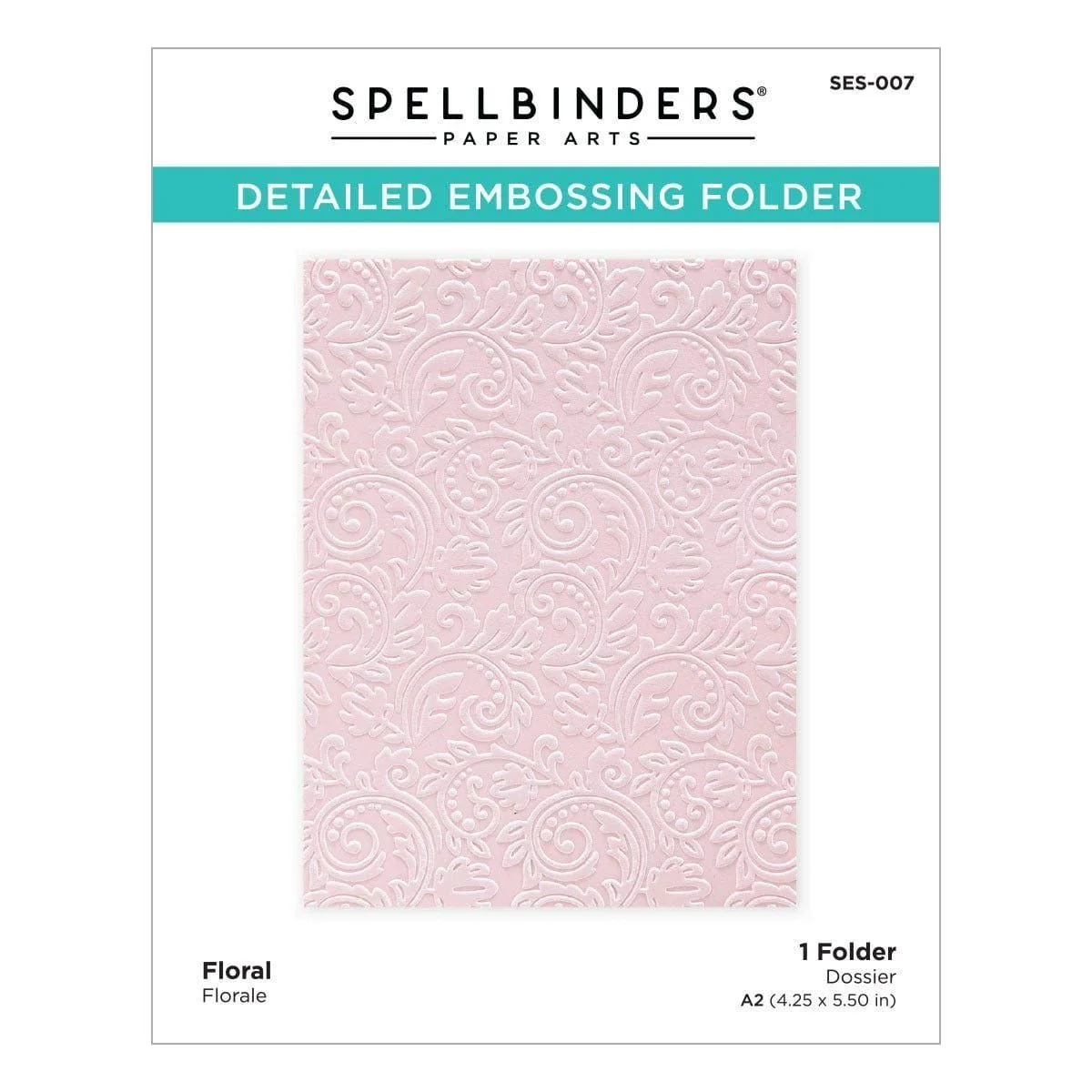 Em-bossing Fold'ers Floral 4.25 x 5.5 in Single Sided - Image 5