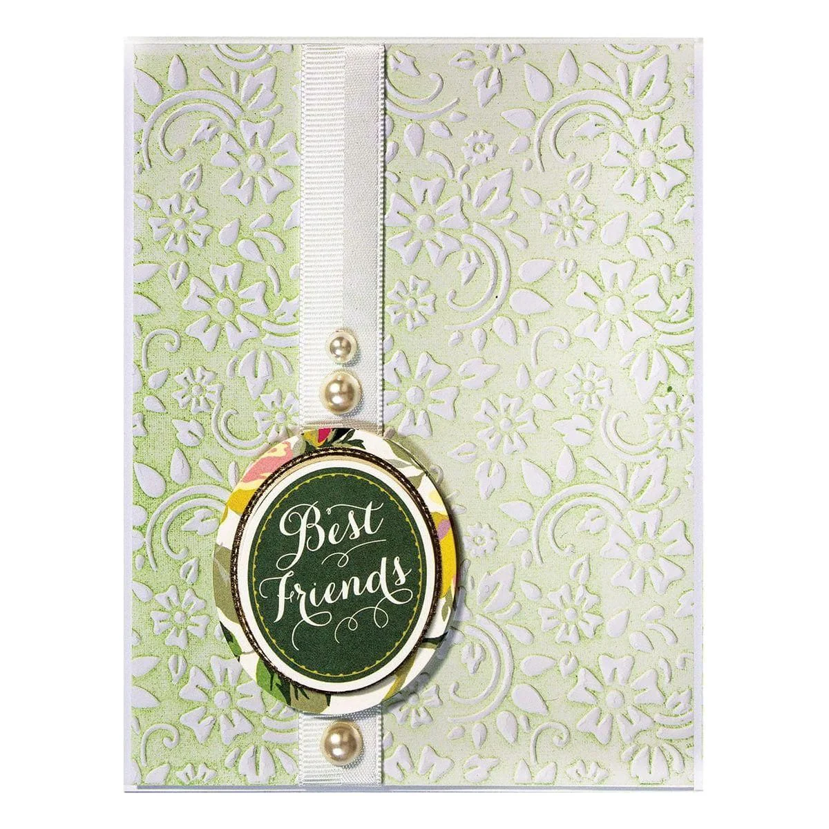 Em-bossing Fold'ers Flowers & Leaves 4.25 x 5.5 in Single Sided - Image 3