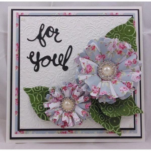 Em-bossing Fold'ers Flowers & Leaves 4.25 x 5.5 in Single Sided - Image 4