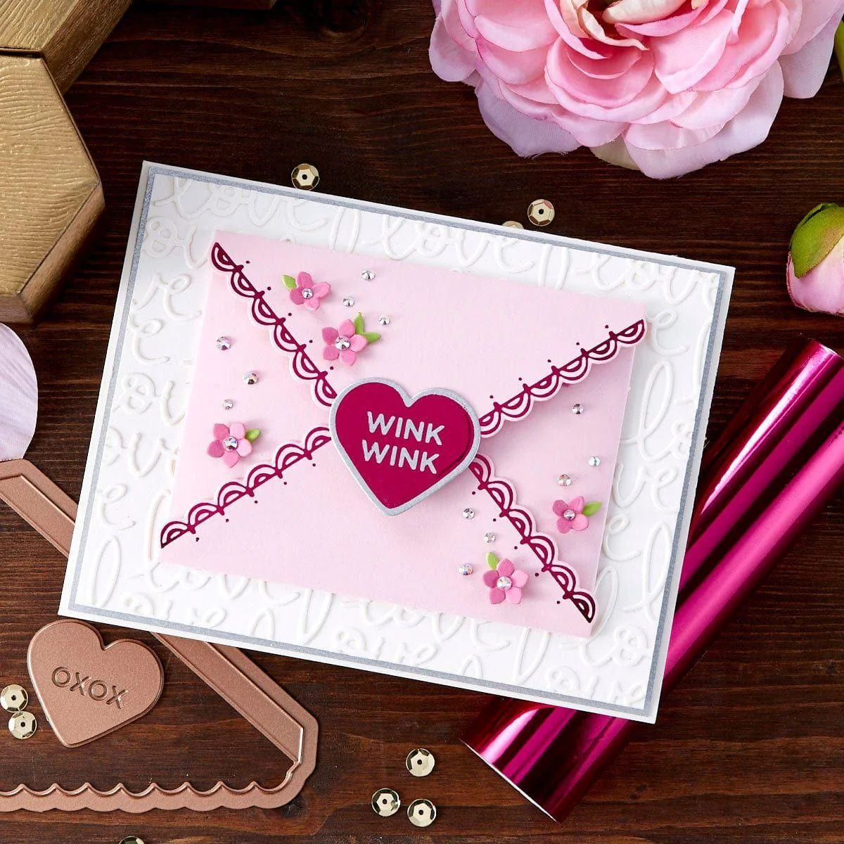 Glimmer Hot Foil Roll - Magenta - Image 4