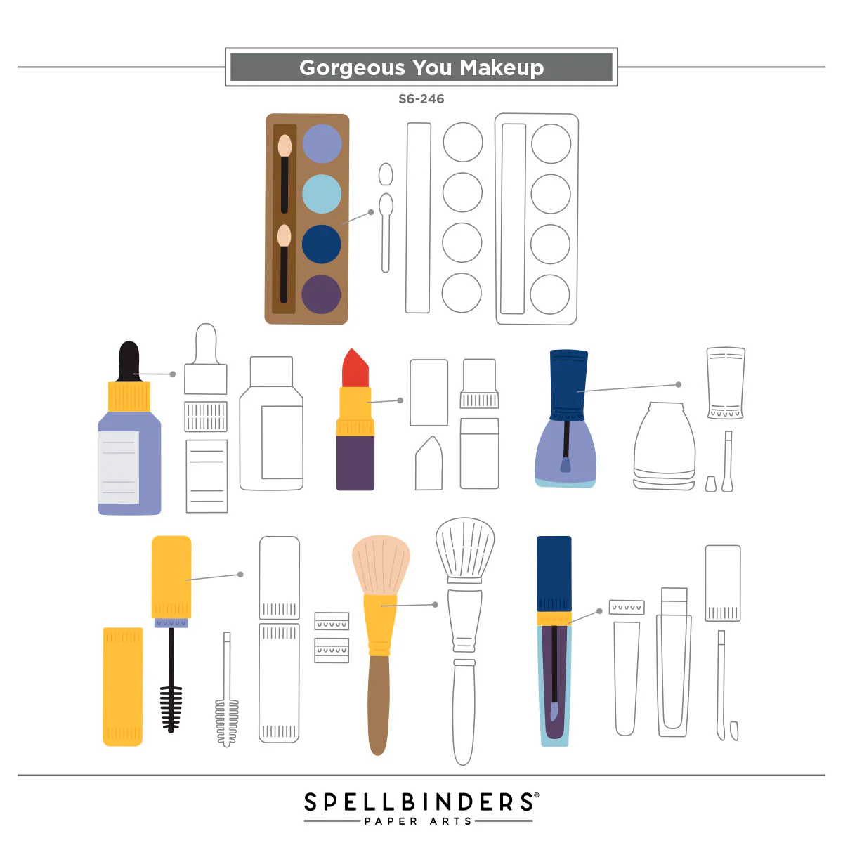 Gorgeous You Makeup Etched Dies - Image 3