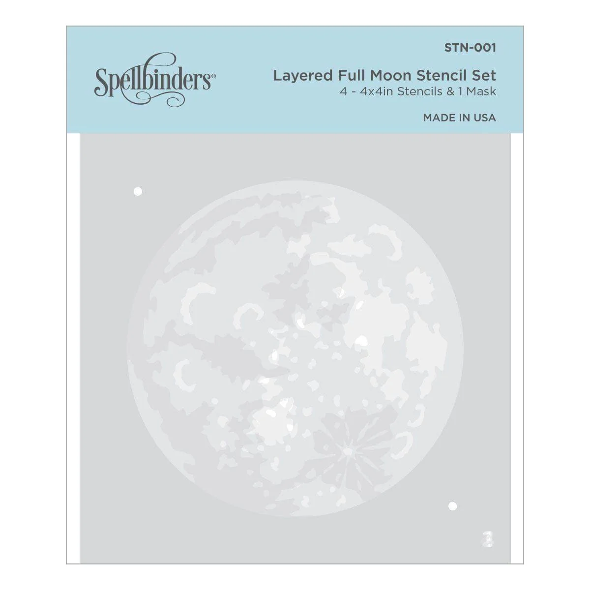Layered Full Moon Stencil from Celestial Zodiacs Collection - Image 10