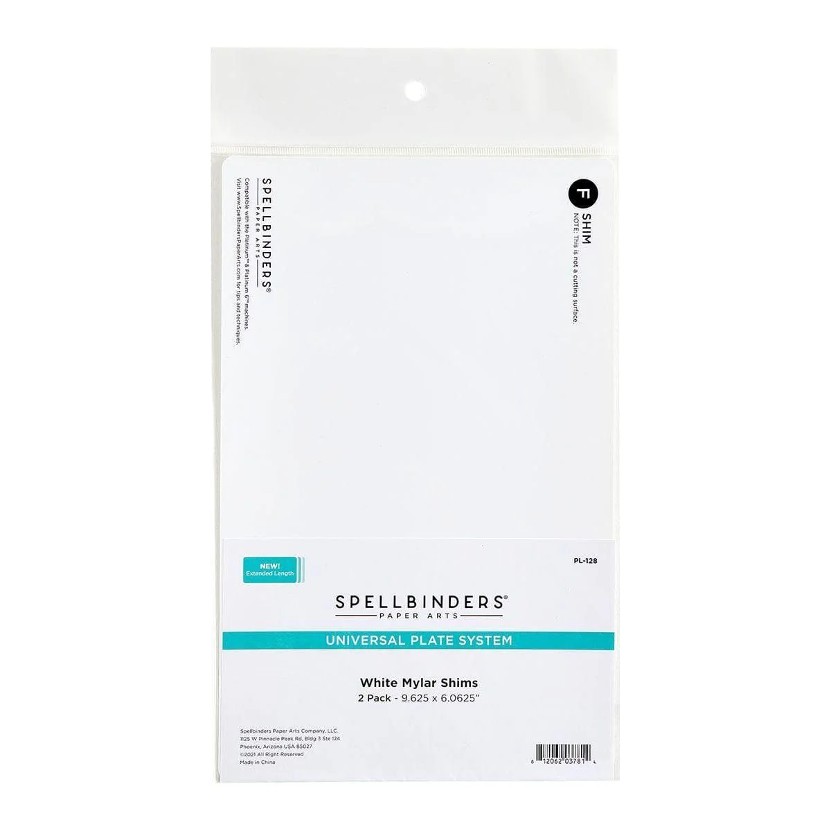 Mylar Shim (F) White 2-Pack - Image 3