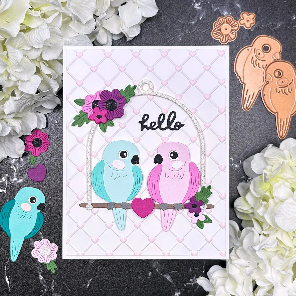 Pretty Birds Etched Dies - Image 3